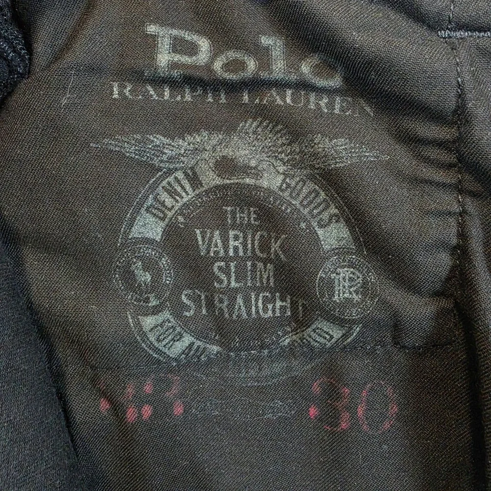 Polo Ralph Lauren Varick Slim Straight Jeans Mens 33x30 Black Denim Stretch